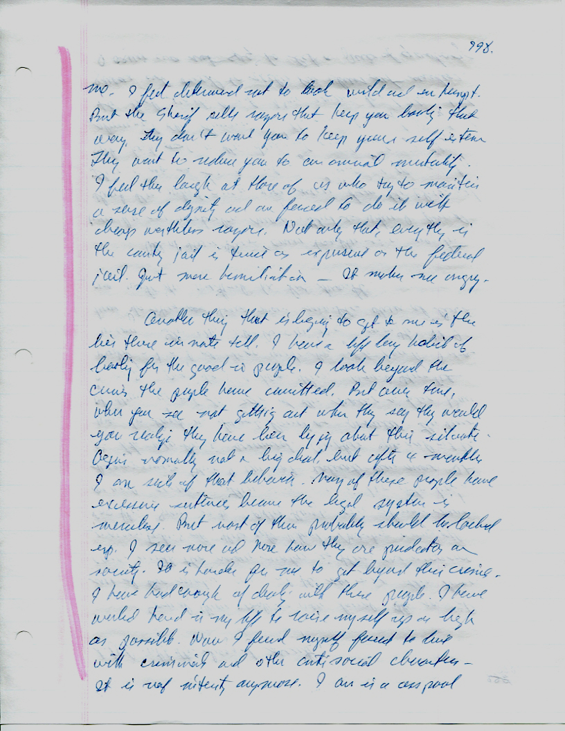 Dr John WorldPeace 2008 Prison Journal